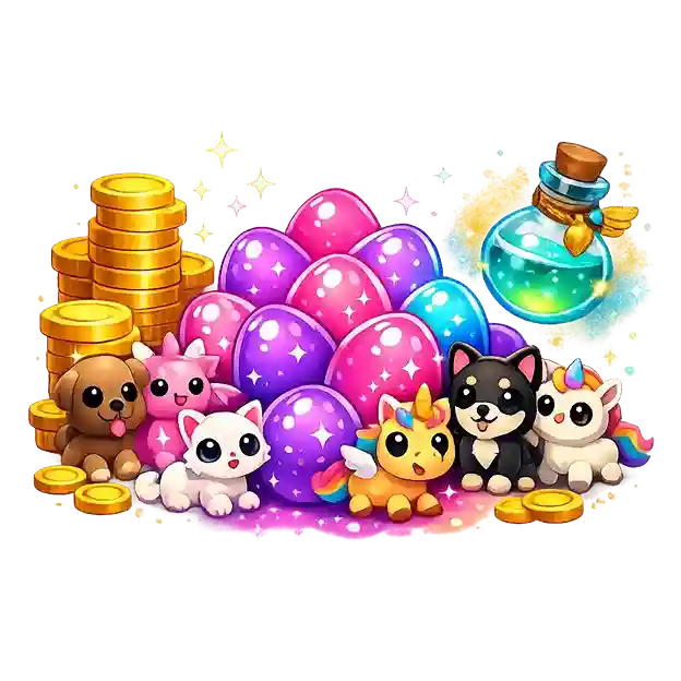 🐱【Adopt Me】 💥 Candy eggs: 586k : 586,384 📊 1 Pot 💸 55k Bucks: 55,986$ ✅ Instant Delivery