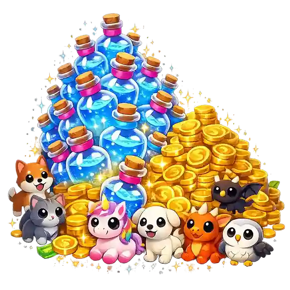 [Adopt Me] 1015 AGE-UP POTIONS+740k $ Bucks+ 5-20 PETS+Full Access - INSTANT 24/7