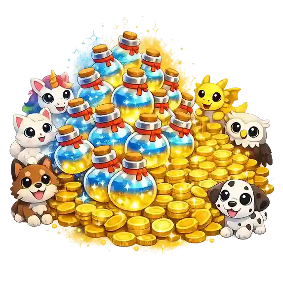 [Adopt Me] 800 AGE-UP POTIONS+530k $ Bucks+S+Full Access - INSTANT 24/7