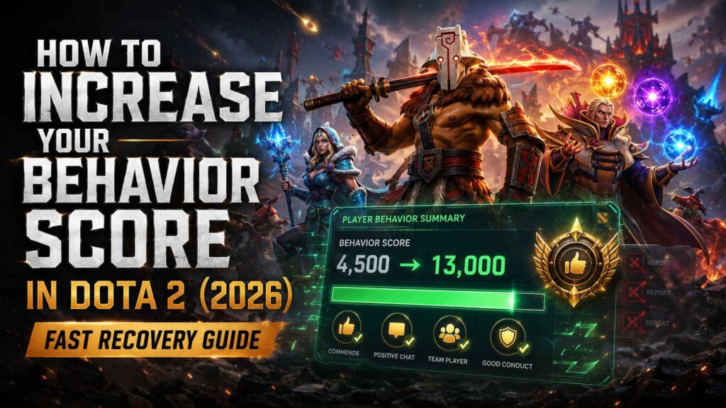How to Increase Behavior Score in Dota 2 (2026): Fast Guide