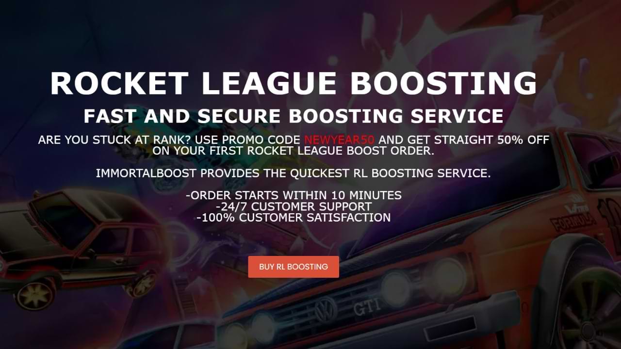 Best rocket league boosting company banner