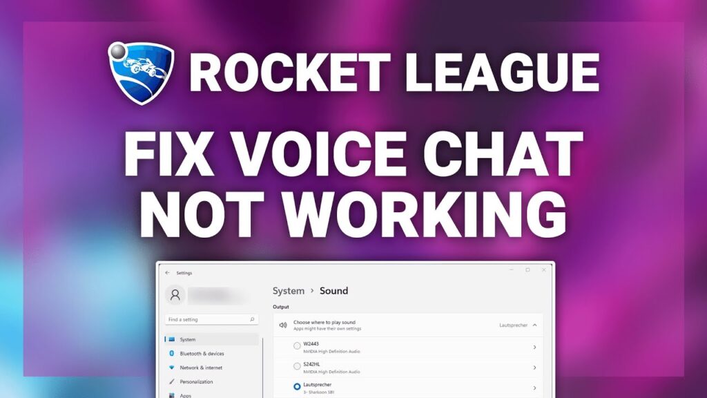 Rocket League Voice Chat Fix