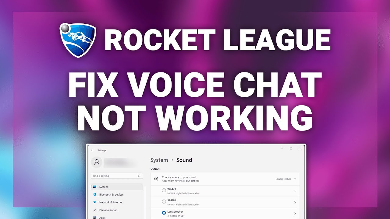 Rocket League Voice Chat Fix