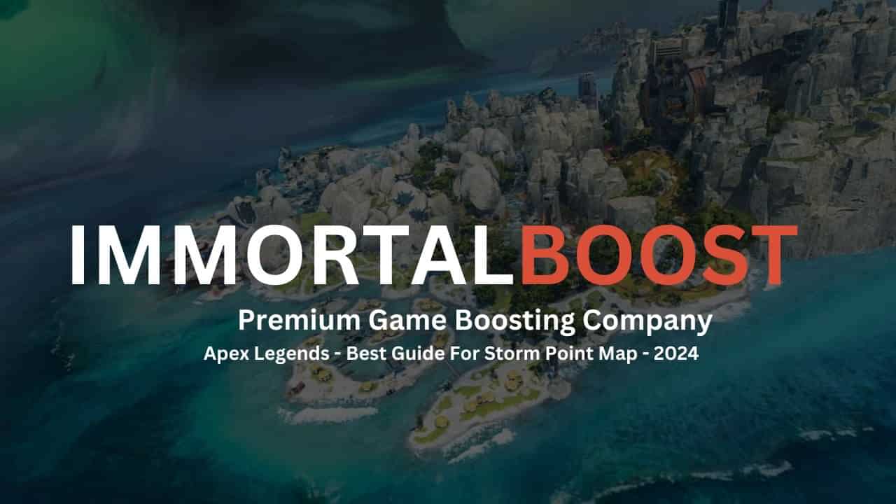 Immortalboost brand logo and title (Storm point map guide)