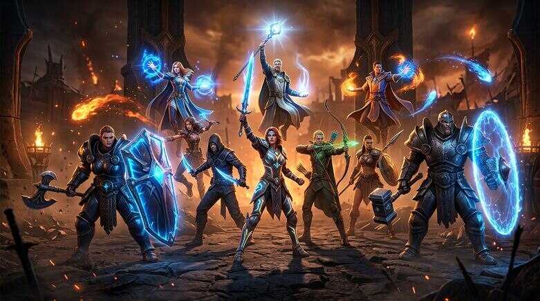 Overwatch 2 full character roster 2026 showing all heroes real names and roles