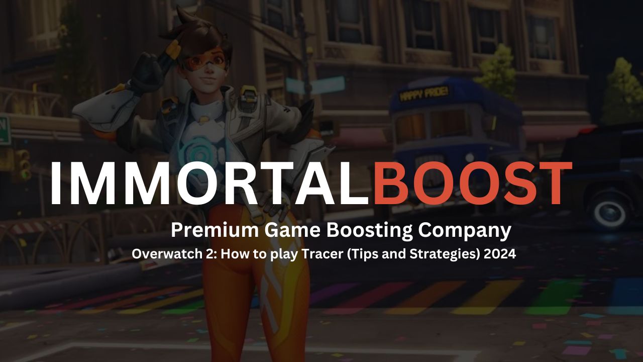 ow 2 tracer hero and immortalboost brand logo