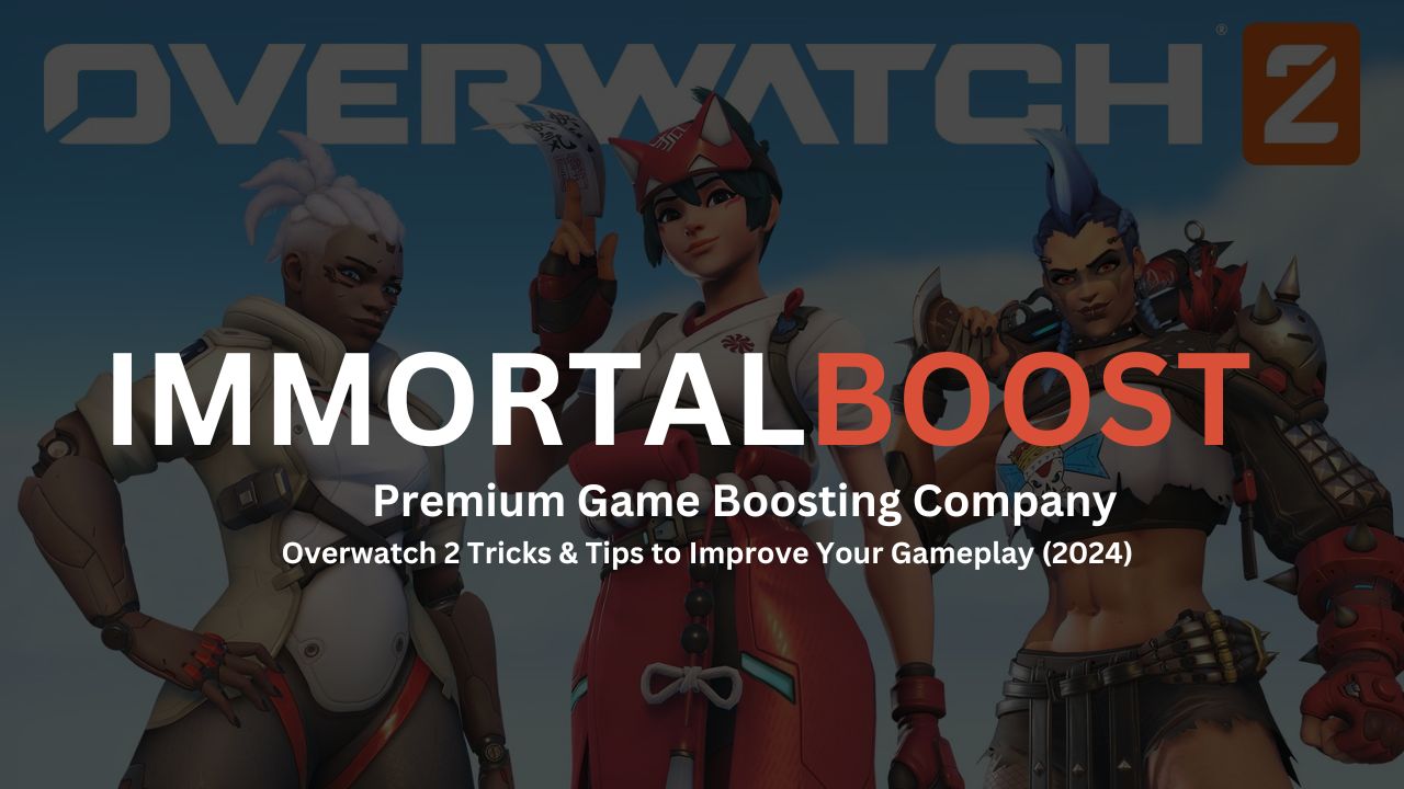 Overwatch 2 characters & Immortal boost logo