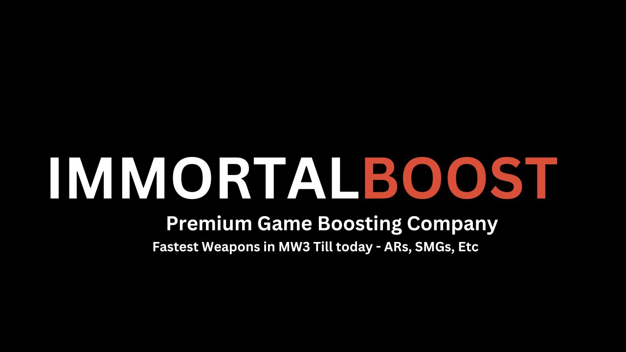 Title saying MW3 weapons and Immortalboost logo
