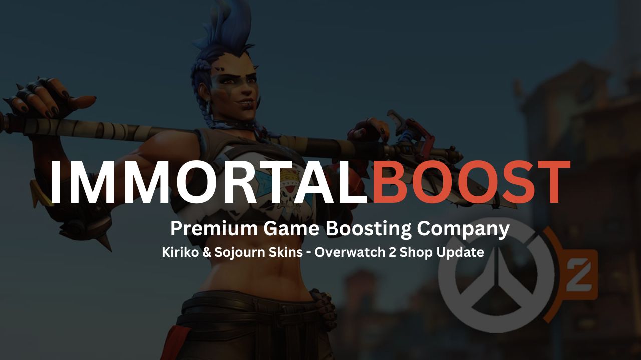 Overwatch 2 character and immortalboost logo