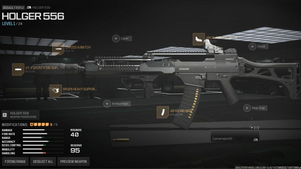 Holger 556 weapon in MW3 
