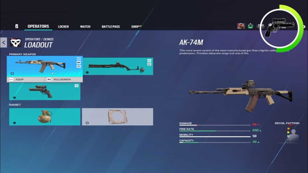 Layout for R6 operator 