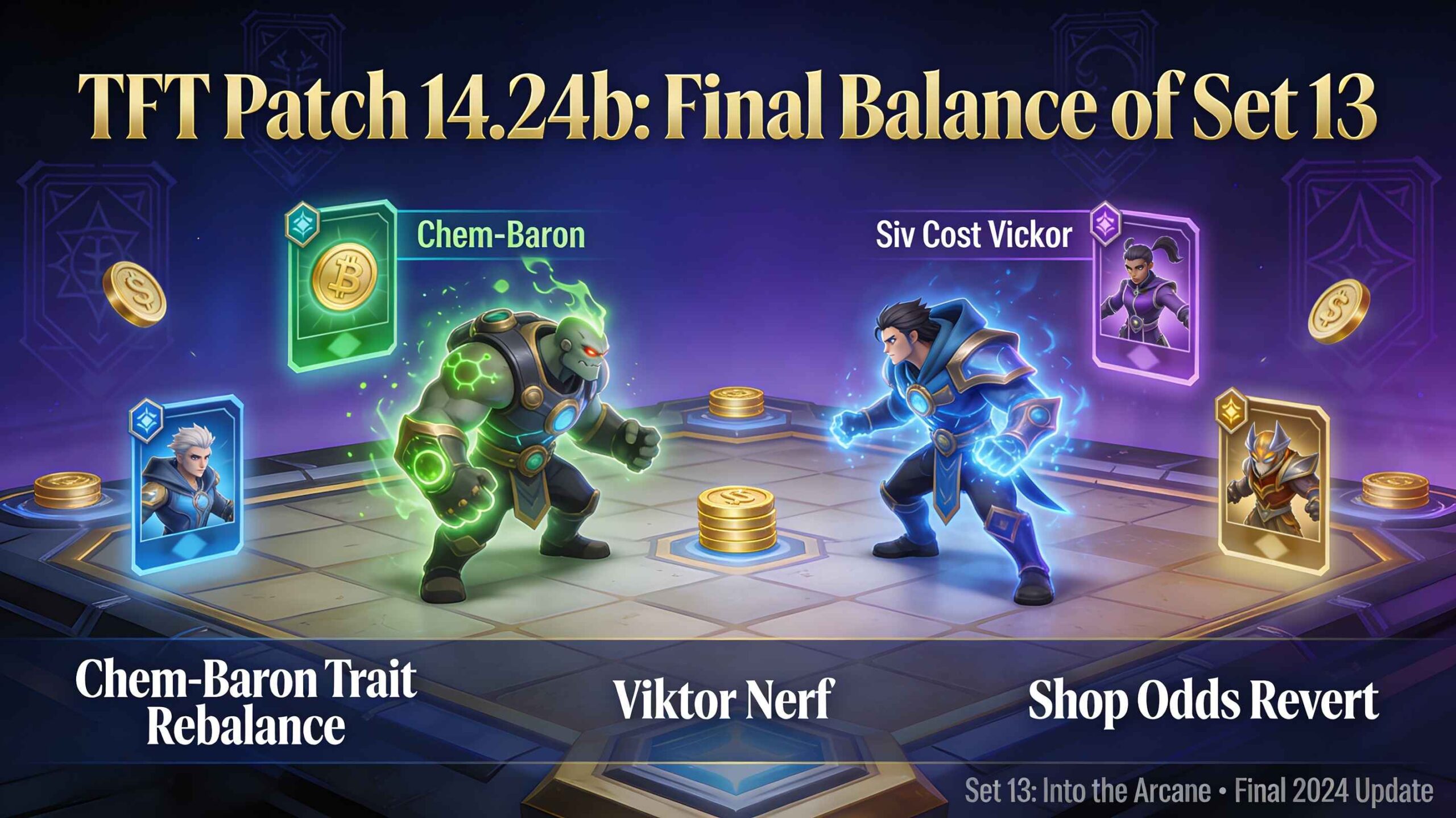 TFT 14.24b Patch Notes: Chem-Baron and Viktor Nerfs Explained