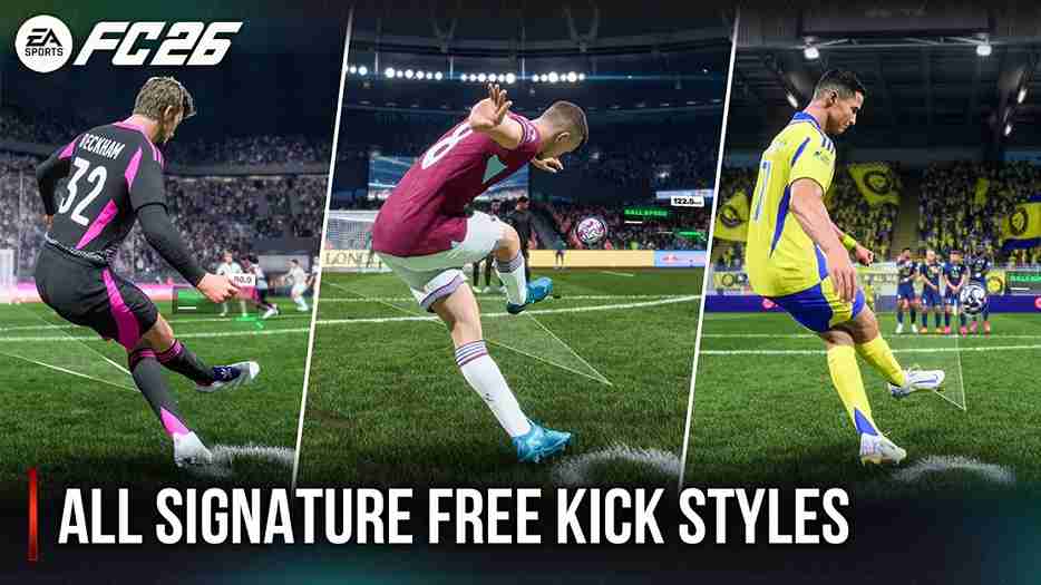 fc 26 free kick styles