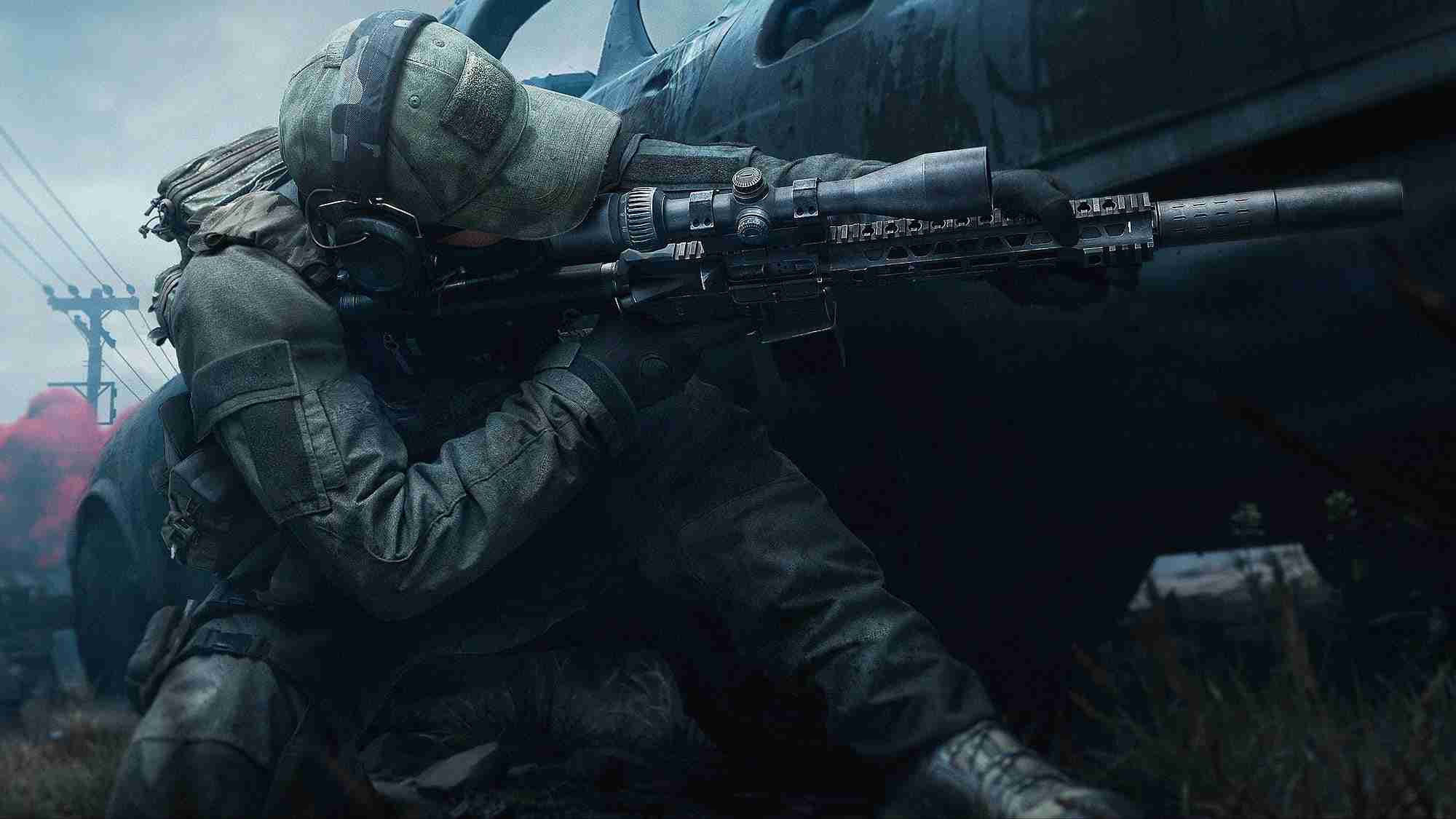 Arena breakout: infinite character holding a sniper