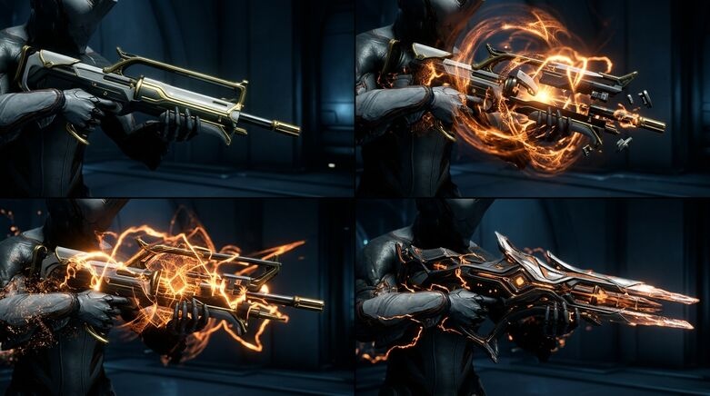 Incarnon weapon transformation sequence with Duviri energy