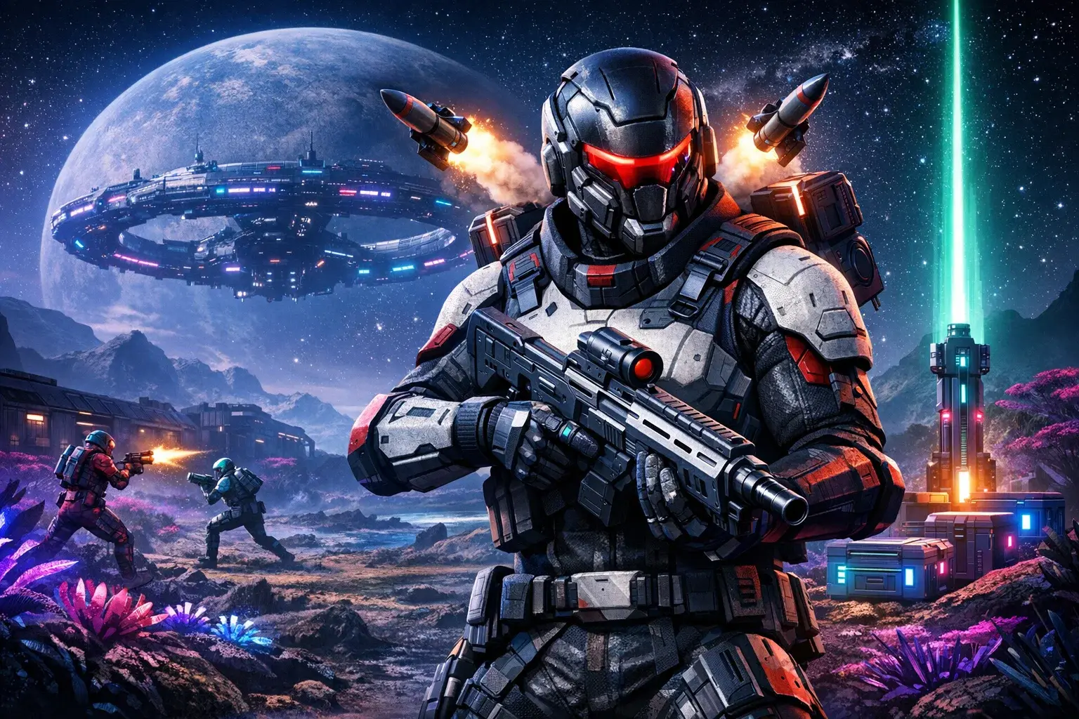 Marathon 2026 gameplay showing Runner class fighting on Tau Ceti IV extraction map