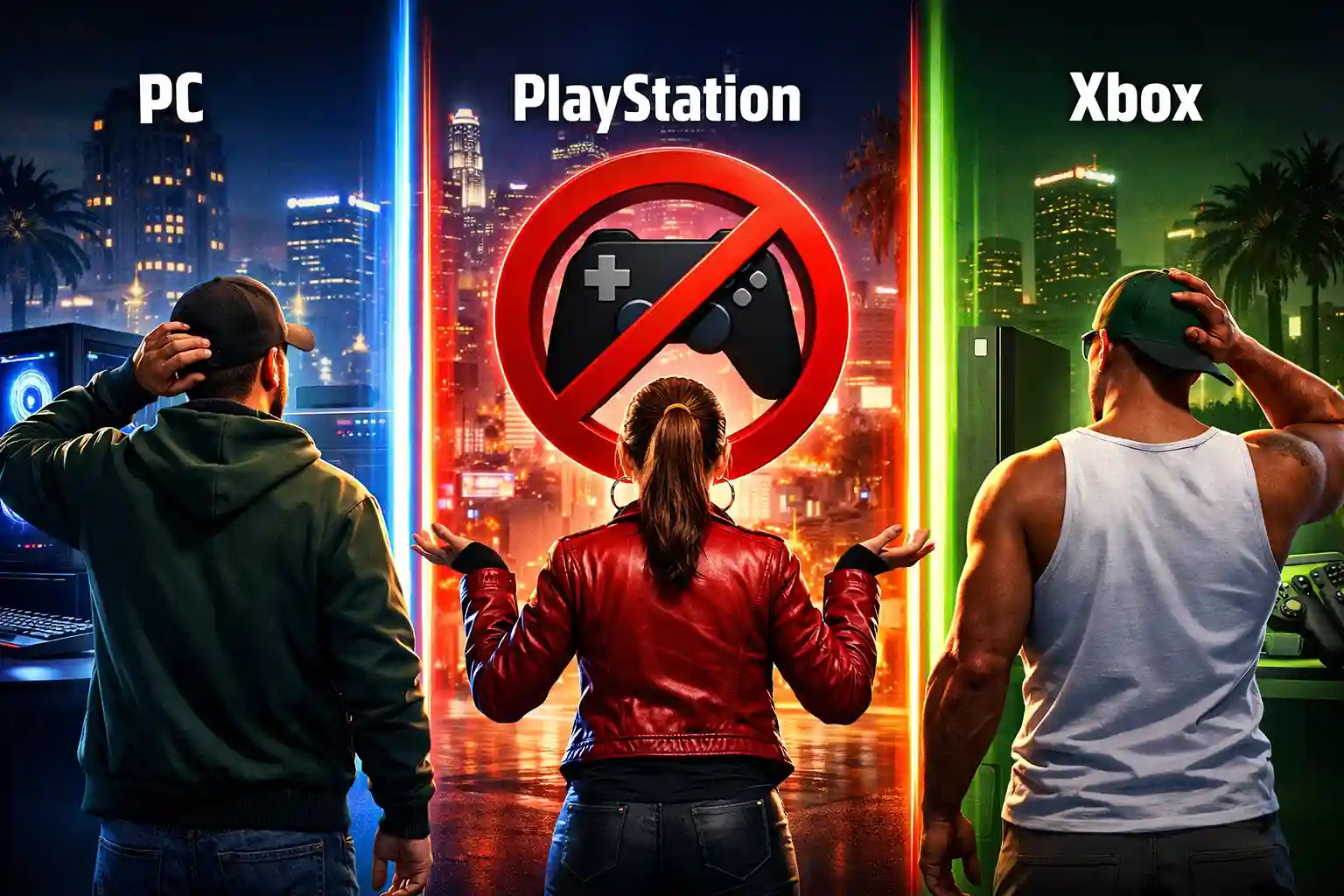 GTA 5 crossplay explained showing PC PlayStation and Xbox platform compatibility in GTA Online