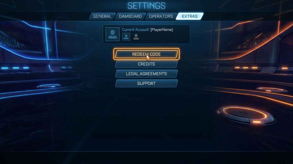 RL redeem code