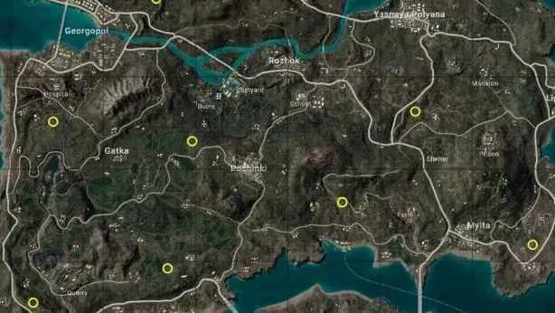 pubg Erangle Secret room Locations