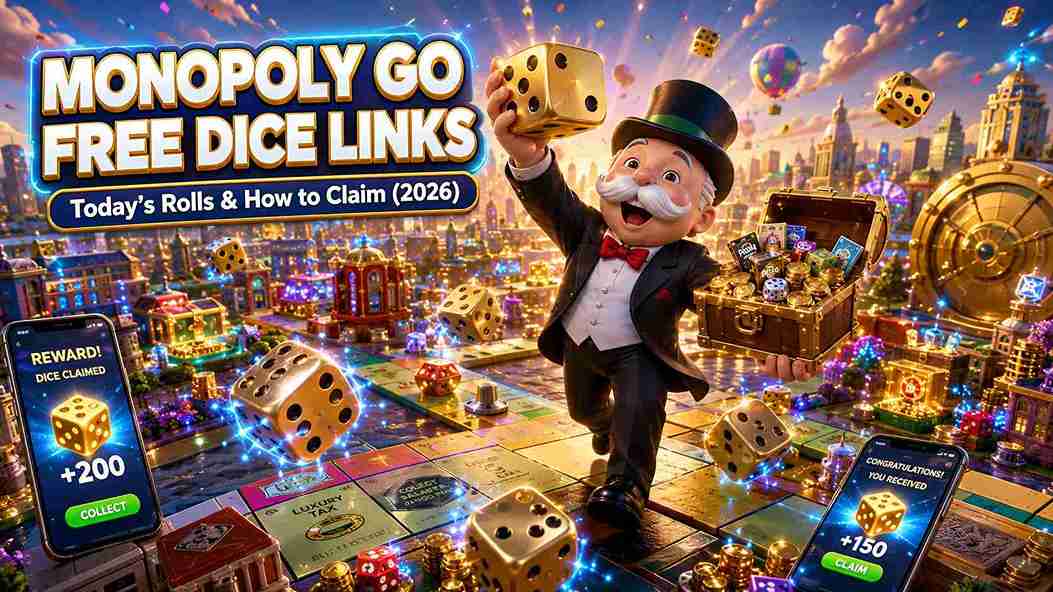 Monopoly GO Free Dice Links (2026): Today's Rolls & How to Claim