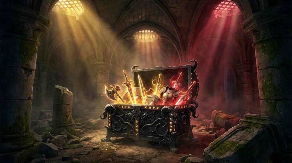 Demonic treasure chest overflow