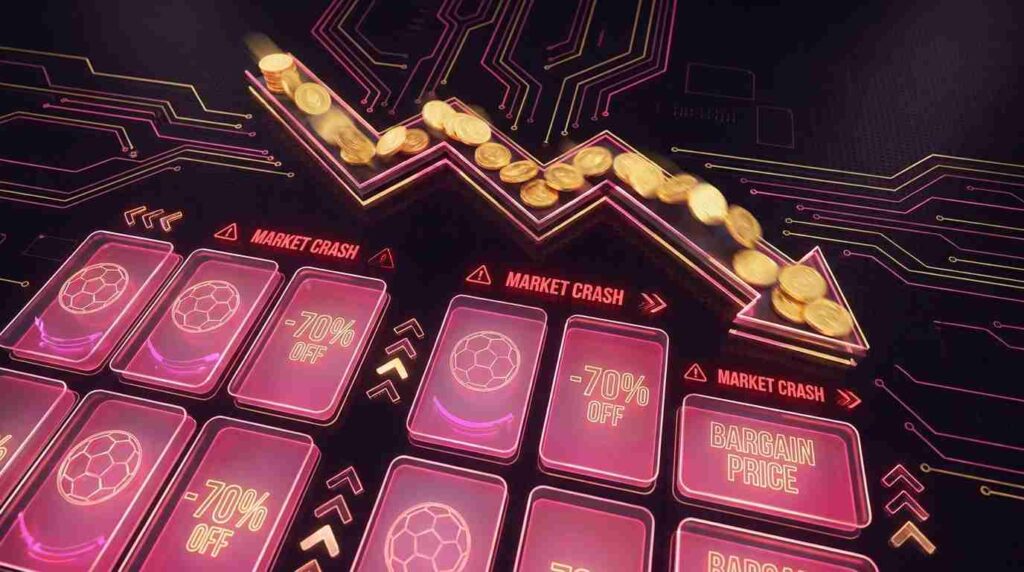 Falling Price graph golden coins