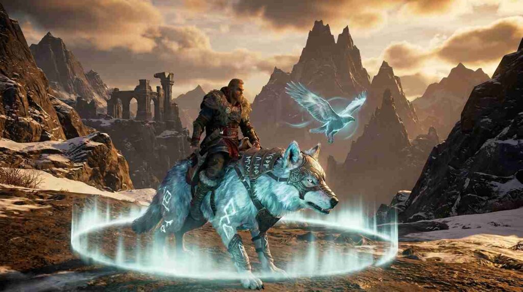 norse warrior riding