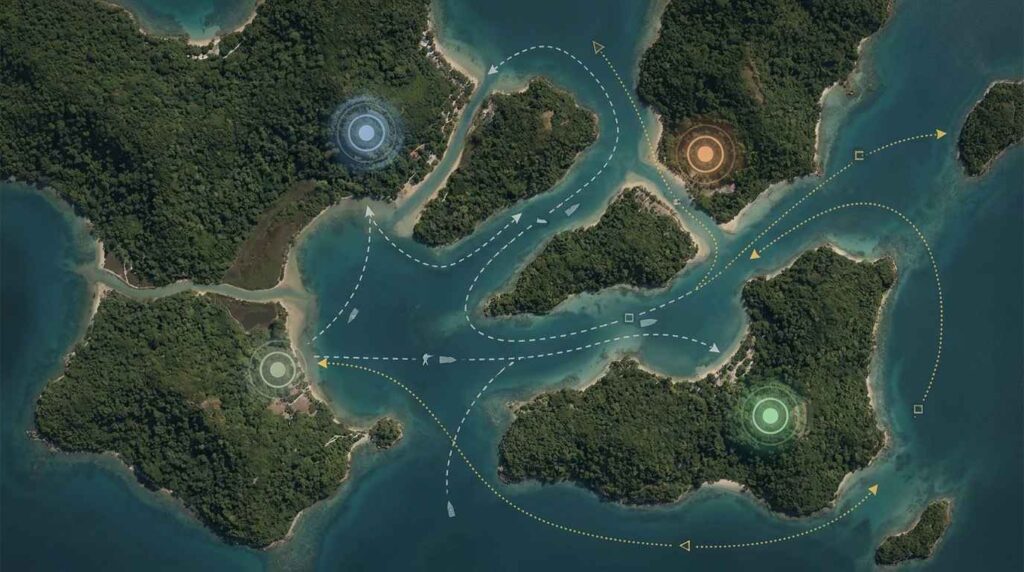 tactical map view tropical