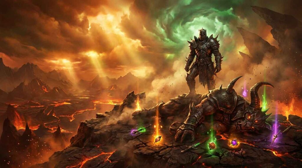 warrior over defeated