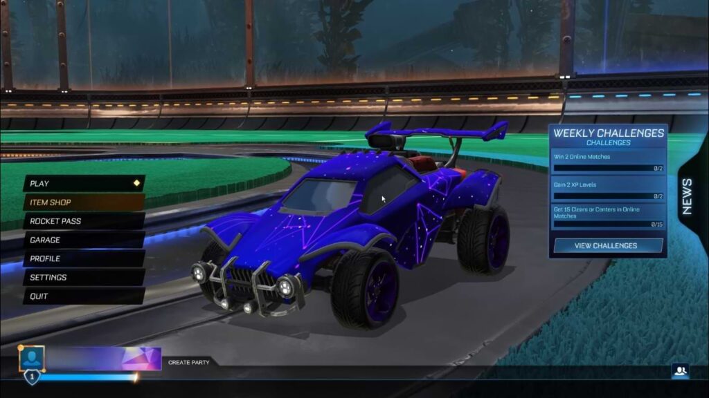Rocket League car body unlocked with Rocket Pass Premium Credits