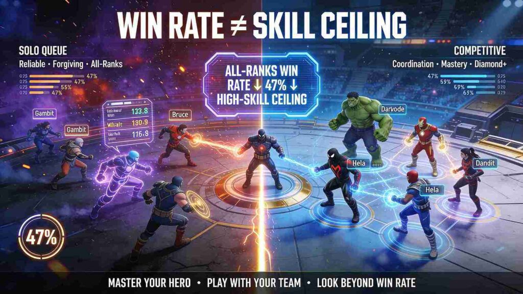 Win Rate Isn't the Whole Story: Solo Queue vs. Competitive