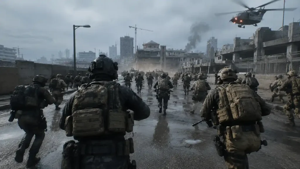 army rushing modern warfare 4