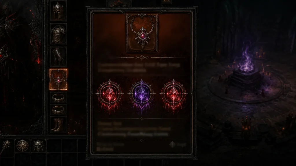 Diablo 4 Season 15 Soul Splinters socketable jewelry power system