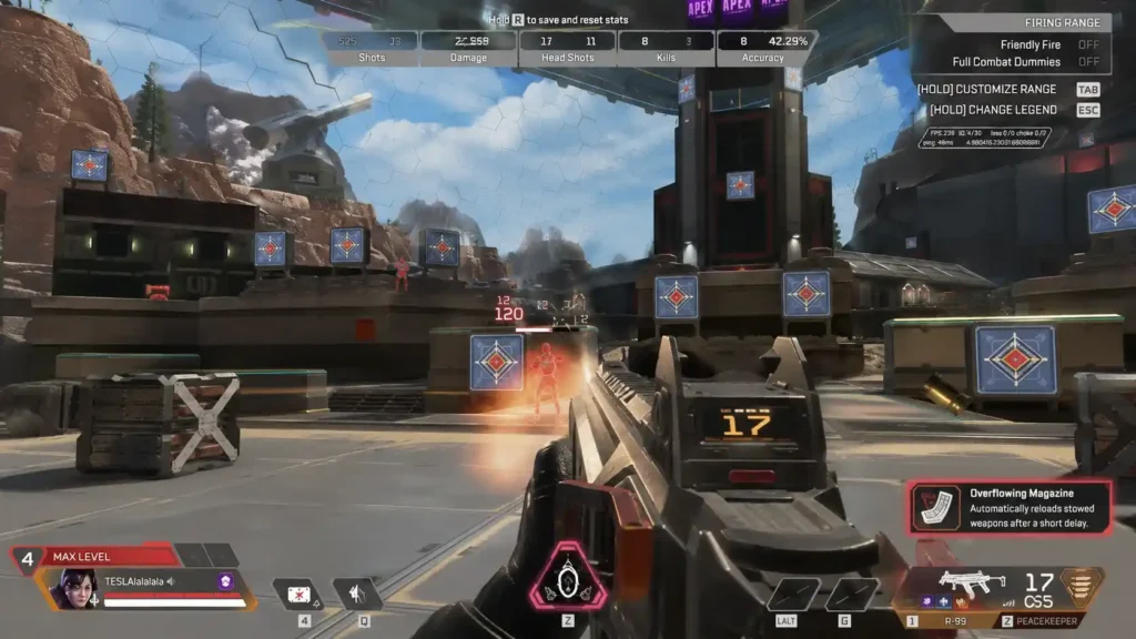 Apex Firing Range Action