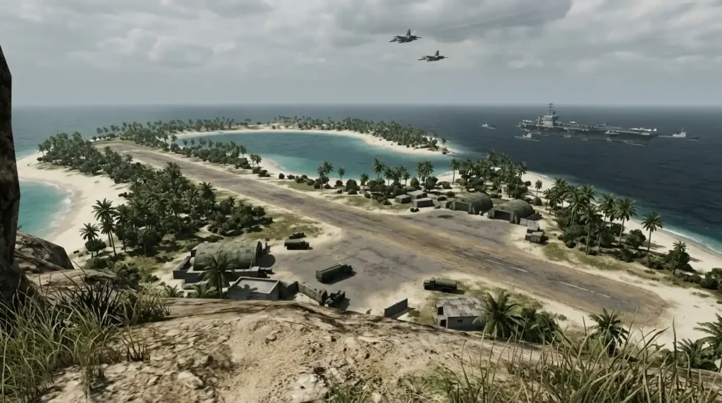 Battlefield 6 Wake Island return coastal map infantry vehicle aircraft combat