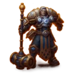 Corepunk Paladin character displayed in full gear, representing the Paladin build and specialized combat role in the game.