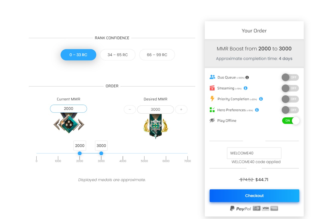 Customize order according to your need