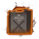 Rocket Fuel container with vibrant energy, symbolizing high-powered propulsion and speed.