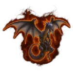 Legendary FFXIV mount with draconic features and immense, awe-inspiring presence