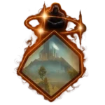 Mystical FFXIV mount with floating crystalline body and cosmic aura