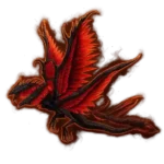 Fiery FFXIV mount with blazing feathers and a majestic phoenix appearance