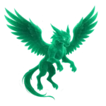 Epic mount from FFXIV with blazing golden armor and radiant wings