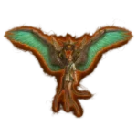 Elegant FFXIV mount with radiant, celestial wings and a graceful, timeless aura