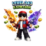 Fish It + 343 lvl + 5.57M cash + ares rod + astral rod