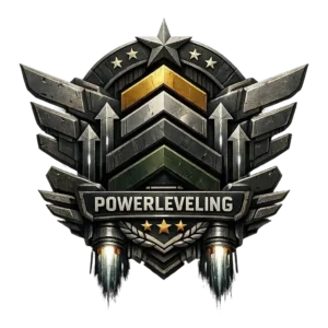 Helldivers 2 powerleveling boost illustration showing armored Helldiver soldier firing heavy weapon with dynamic targeting UI elements representing fast progression and rank increase service