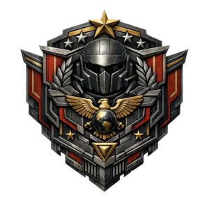 Helldivers 2 Truth Enforcers Warbond promotional image showing themed gear icons including rifles and armor with patriotic insignia representing the Truth Enforcers premium Warbond pack