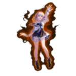 Character leveling interface showing progress and upgrade options.