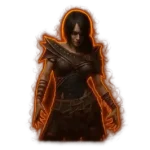 Dark Last Epoch Acolyte endgame build focused on summoning, curses, and powerful necrotic damage