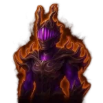 Striking Last Epoch Harbinger standing alone, facing the camera with a dark and mysterious aura