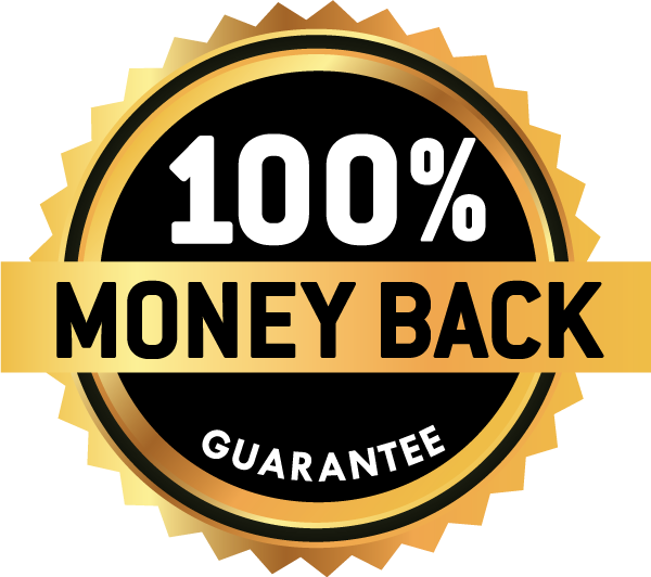 100% money back guarantee certificate